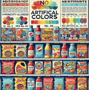 Dye in food